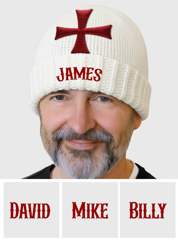 Knights Templar Cross - Personalized Christian Beanie Hat
