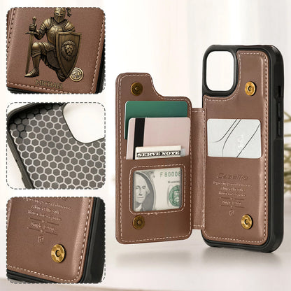 Put On The Full Amor Of God - Personalized Christian Wallet Phone Case