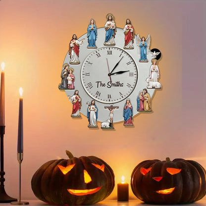 Timeless Faith - Personalized Christian LED Light Wall Clock