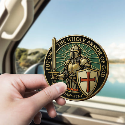 Armor of God - Car Decor - Personalized Christian Shaped Car Visor Clip