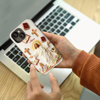 Faith Over Fear - Personalized Christian Full Print Phone Case