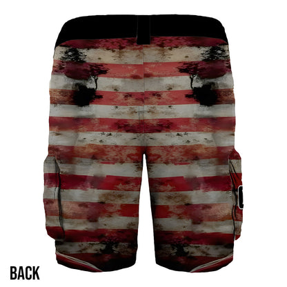 One Nation Under God - Personalized Christian Cargo Shorts With Belt