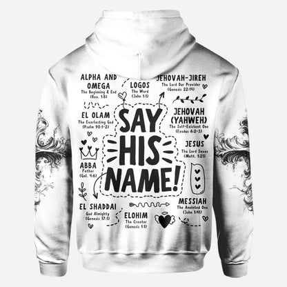 Say His Name - Personalized Christian All Over Shirt