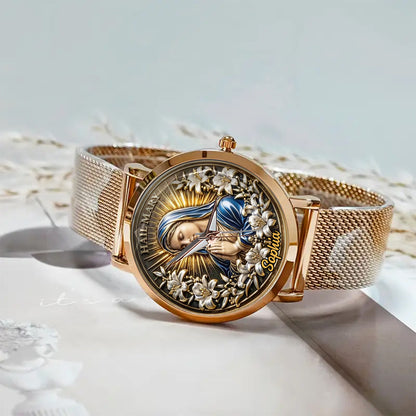 Hail Mary - Personalized Christian Women Hand Watch