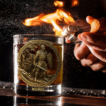 Knight - Personalized Christian Whiskey Glass