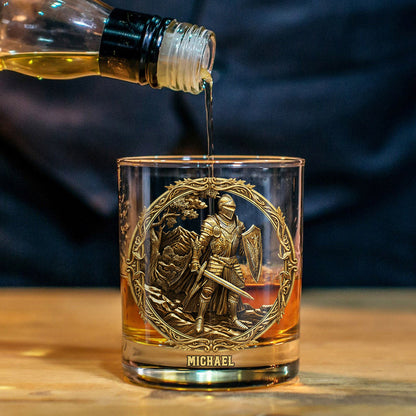 Knight - Personalized Christian Whiskey Glass