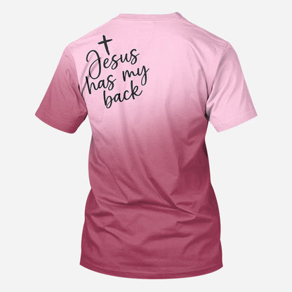 Jesus Has My Back - Personalized Christian All Over Shirt