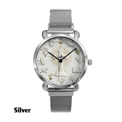 Faith Over Fear - Personalized Christian Women Hand Watch