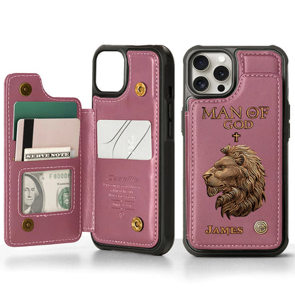Man Of God - Personalized Christian Wallet Phone Case