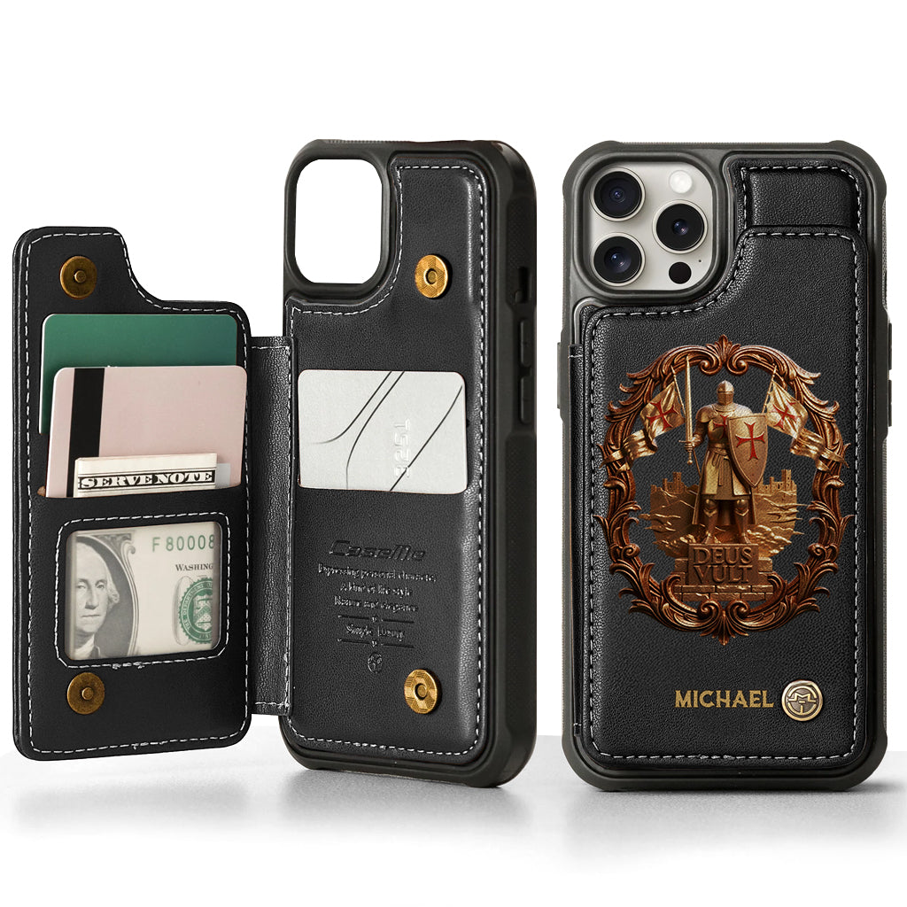 Deus vult - Personalized Christian Wallet Phone Case