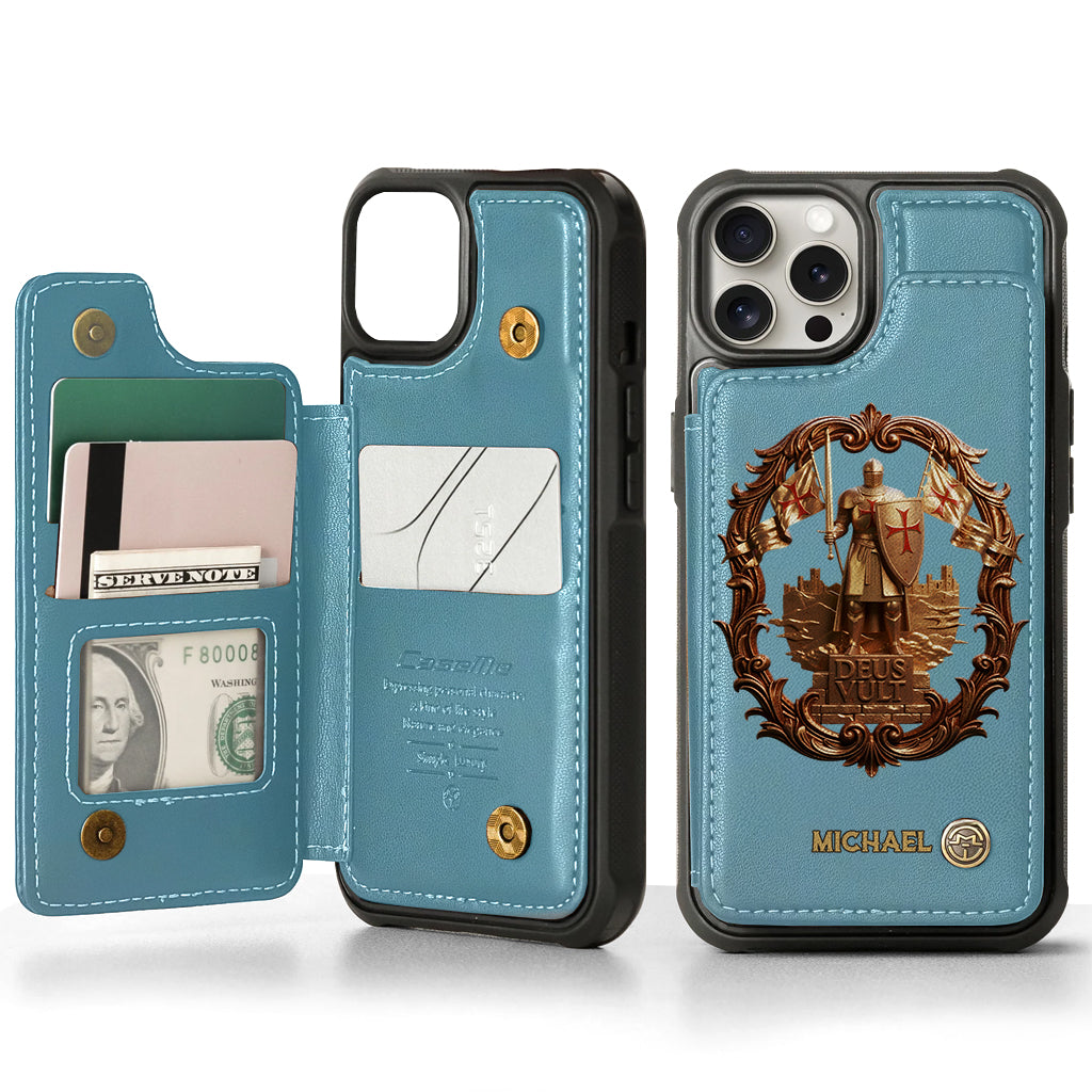 Deus vult - Personalized Christian Wallet Phone Case