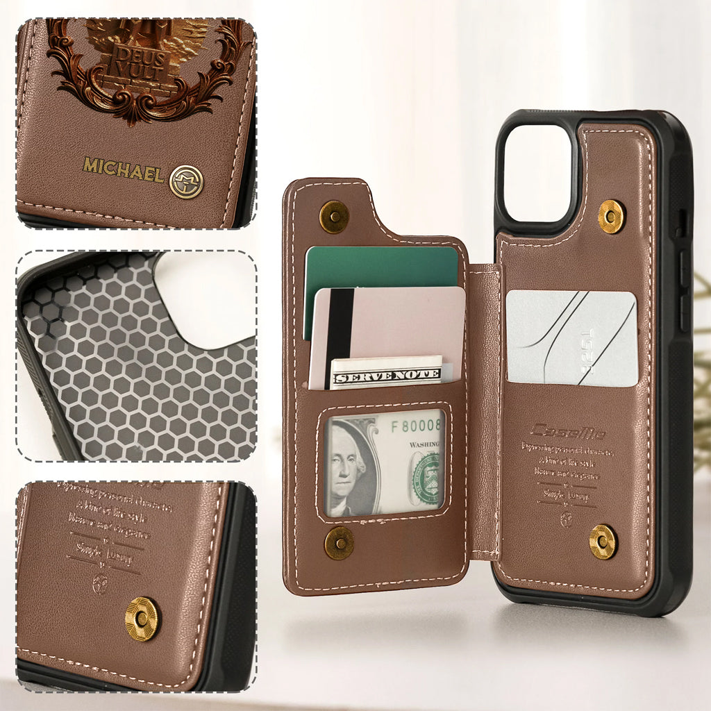 Deus vult - Personalized Christian Wallet Phone Case