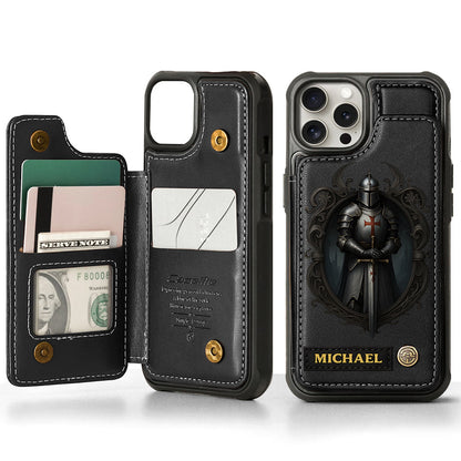Knight Of God - Personalized Christian Wallet Phone Case
