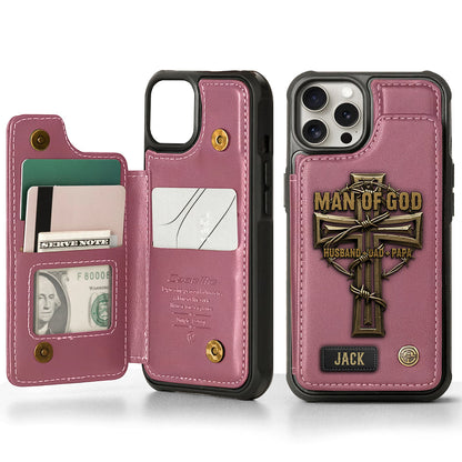 Man Of God - Personalized Christian Wallet Phone Case