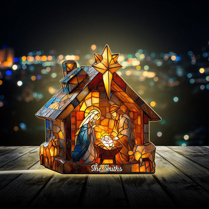 The Holy Night - Personalized Christian Acrylic LED Night Light