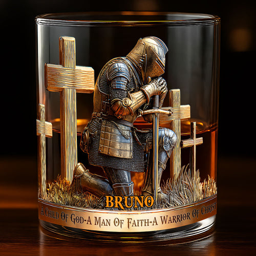A Child Of God - Personalized Christian Whiskey Glass