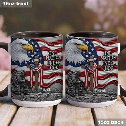One Nation Under God - Personalized Christian Accent Mug