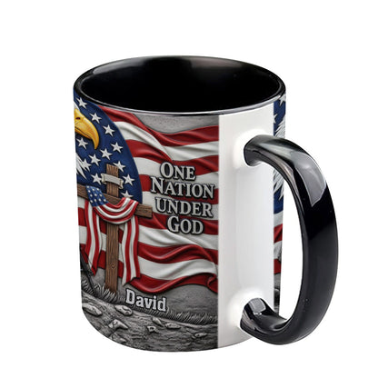 One Nation Under God - Personalized Christian Accent Mug