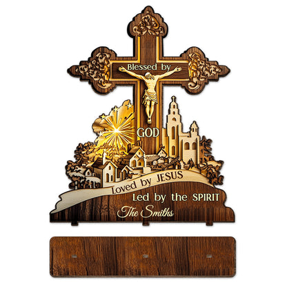 Blessed By GOD - Personalized Christian 1 Layered Big Freestanding