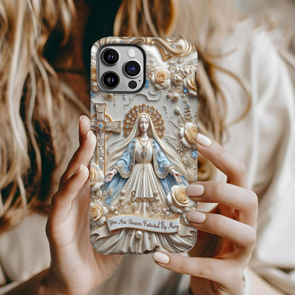 You Are Forever Protected By Mary - Personalized Christian Full Print Phone Case