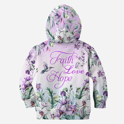Faith Hope Love - Personalized Christian Hoodie and Leggings