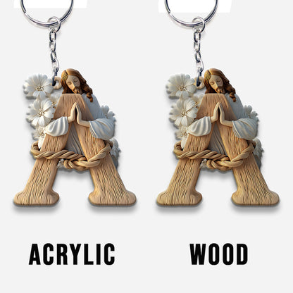 Holy Letter - Personalized Christian Keychain