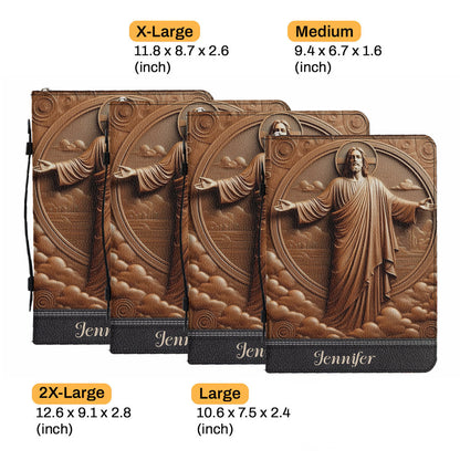 I'm A Child Of God - Personalized Christian Leather Bible Cover Bag
