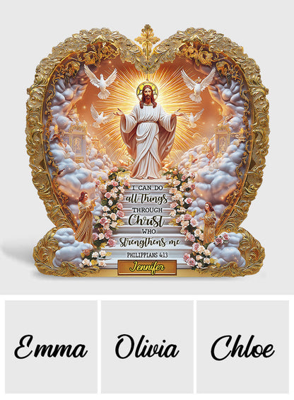 I Can Do All Things - Personalized Christian Custom Shaped Acrylic Plaque