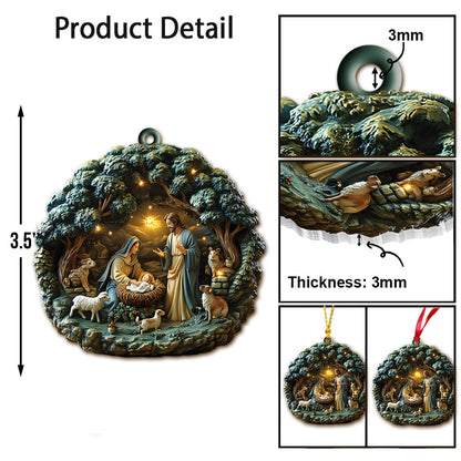 Holy Family - Personalized Christian Ornament
