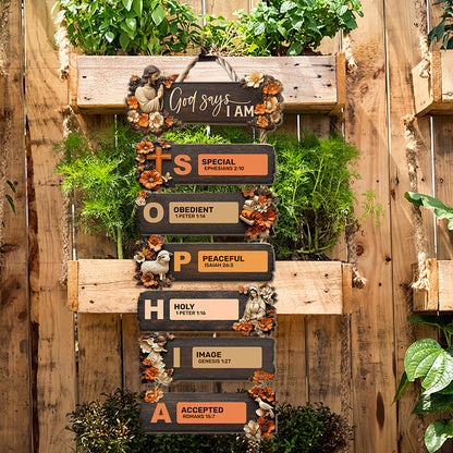 God Says You Are - Personalized Christian Pallet Wood Sign