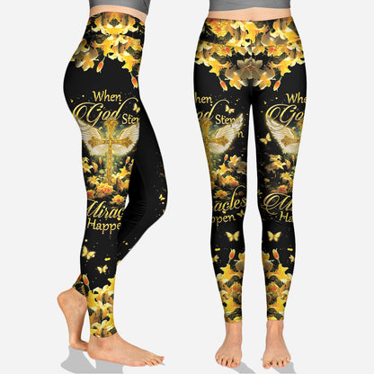 Miracles Happen Personalized Christian Hoodie and Leggings