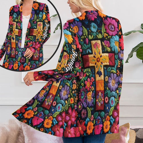 Floral - Personalized Christian Cardigan