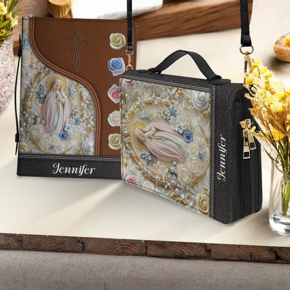 Believer - Personalized Christian Leather Bible Cover Bag