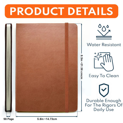 Faith Hope Love - Personalized Christian Leather Journal