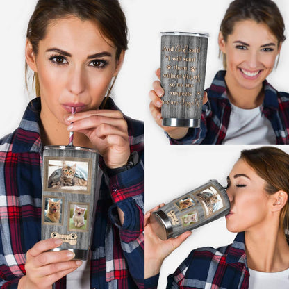 And God Said - Personalized Cat Tumbler