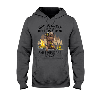 God Is Great Beer Is Good - Camping T-shirt and Hoodie 112021