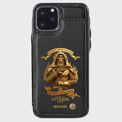 Non nobis Domine, non nobis, sed nomini tuo da gloriam - Personalized Christian Wallet Phone Case