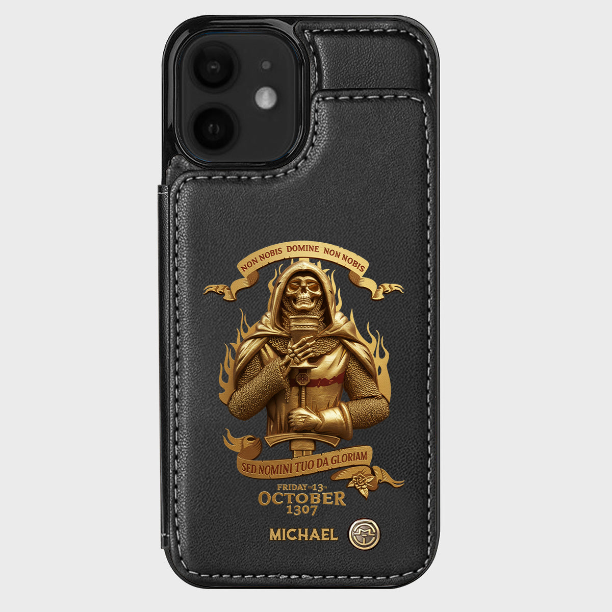 Non nobis Domine, non nobis, sed nomini tuo da gloriam - Personalized Christian Wallet Phone Case