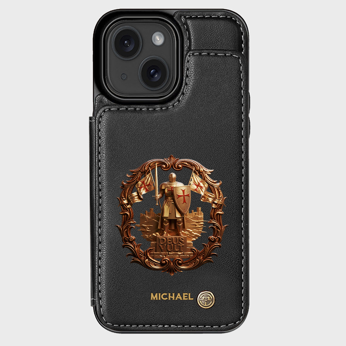 Deus vult - Personalized Christian Wallet Phone Case