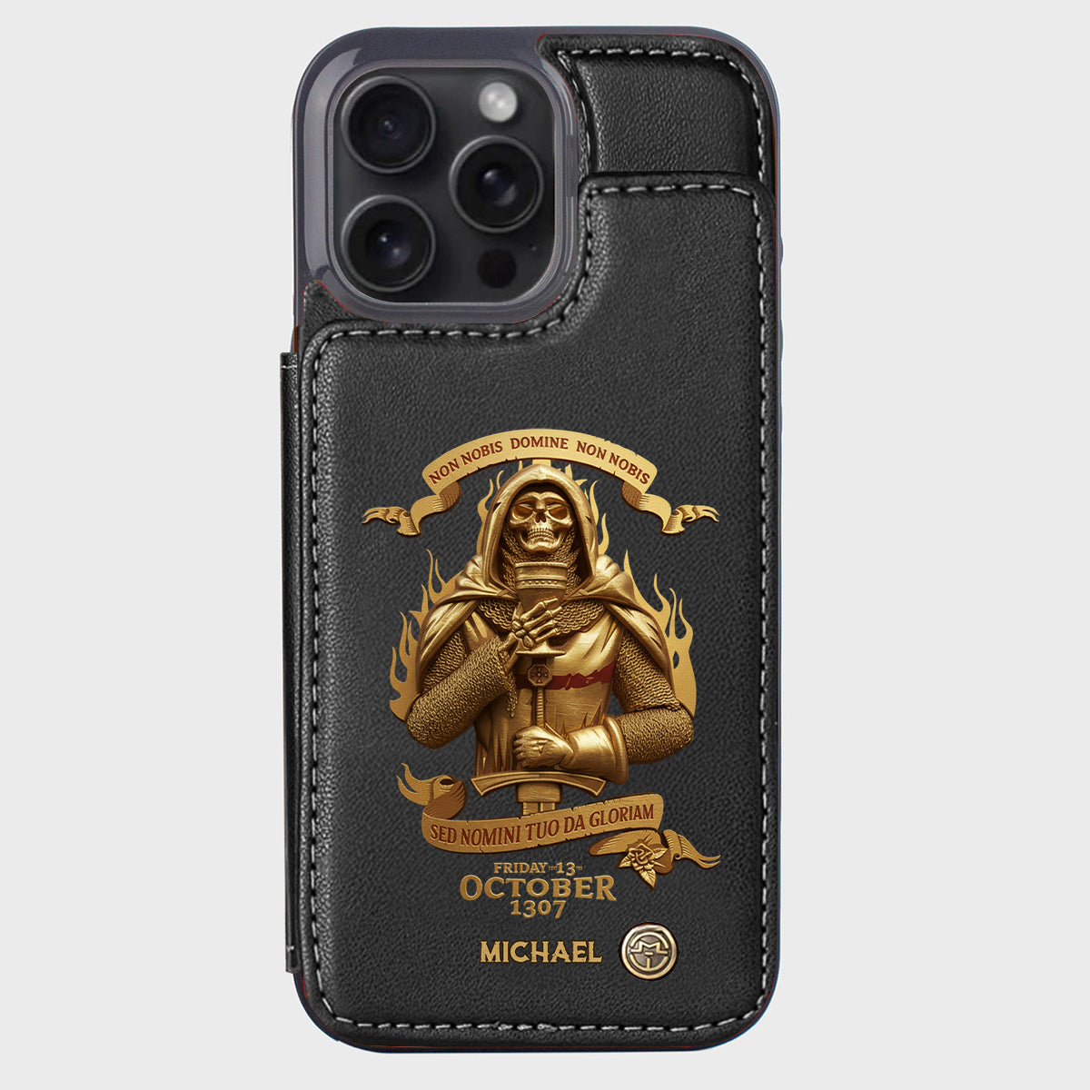 Non nobis Domine, non nobis, sed nomini tuo da gloriam - Personalized Christian Wallet Phone Case