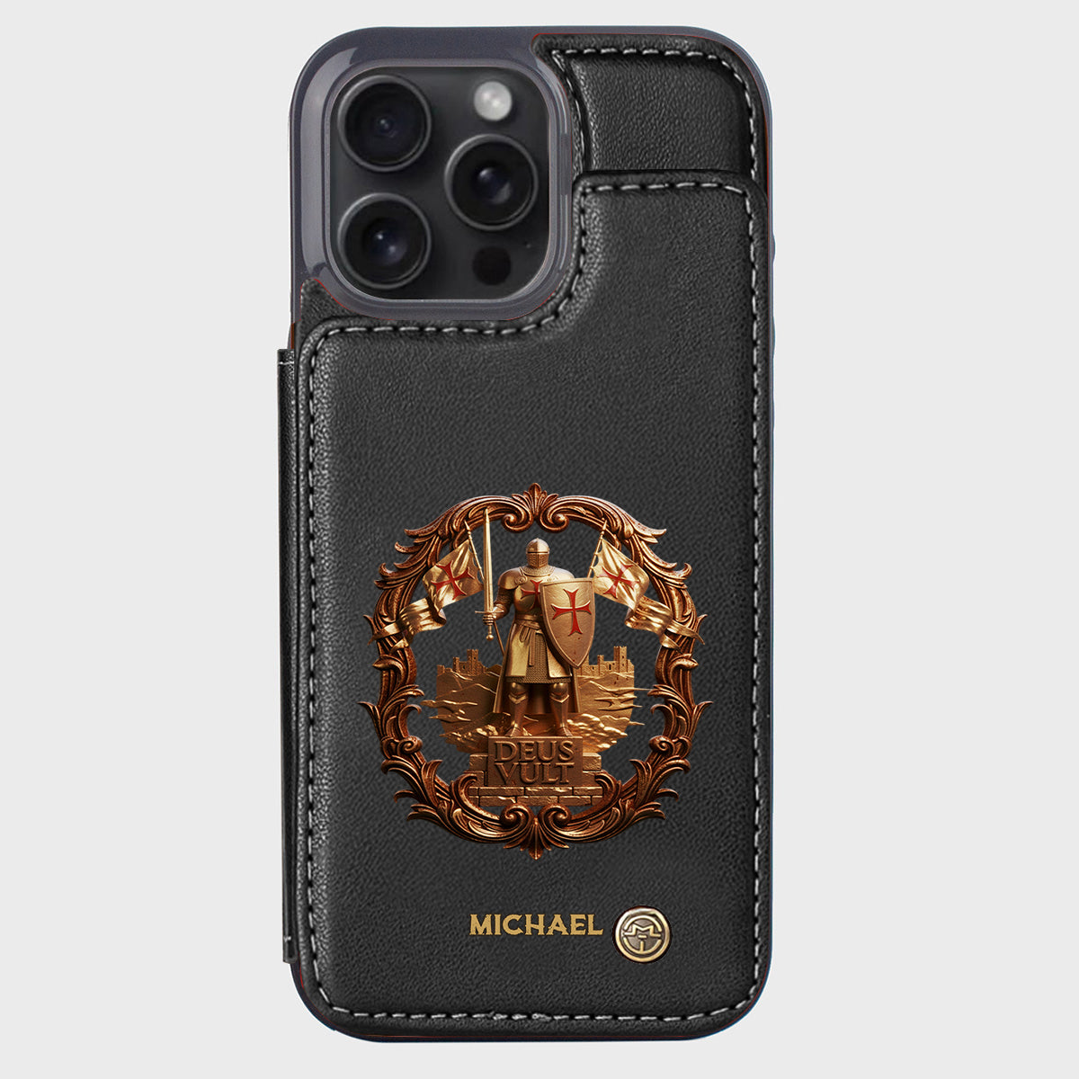 Deus vult - Personalized Christian Wallet Phone Case