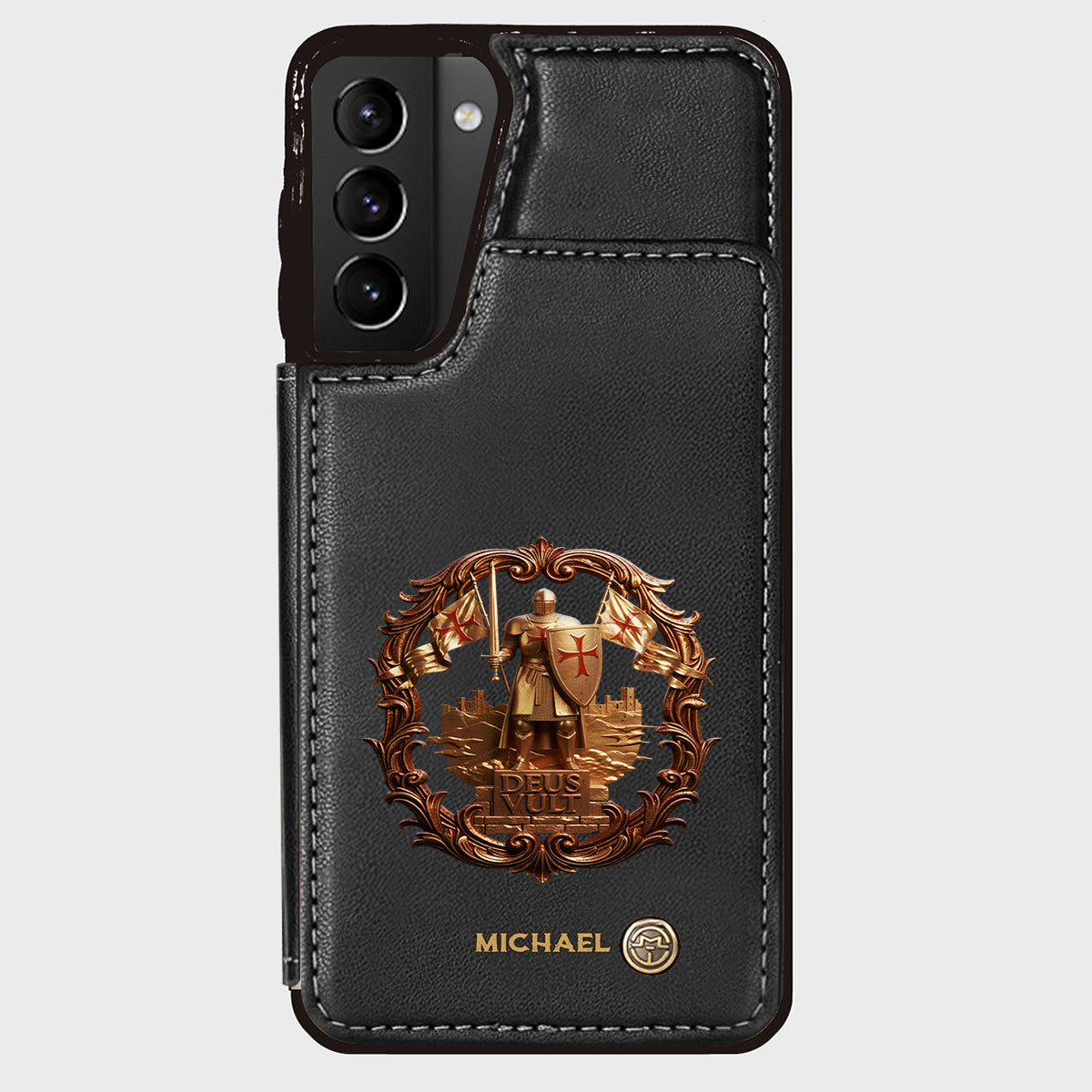 Deus vult - Personalized Christian Wallet Phone Case