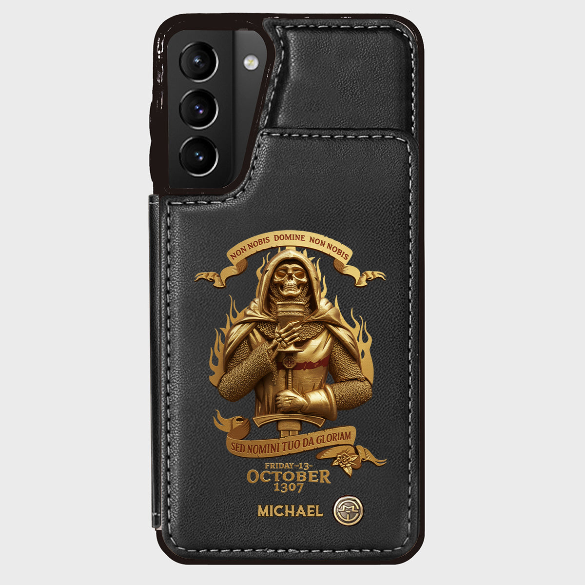 Non nobis Domine, non nobis, sed nomini tuo da gloriam - Personalized Christian Wallet Phone Case
