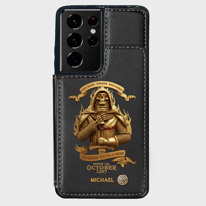 Non nobis Domine, non nobis, sed nomini tuo da gloriam - Personalized Christian Wallet Phone Case
