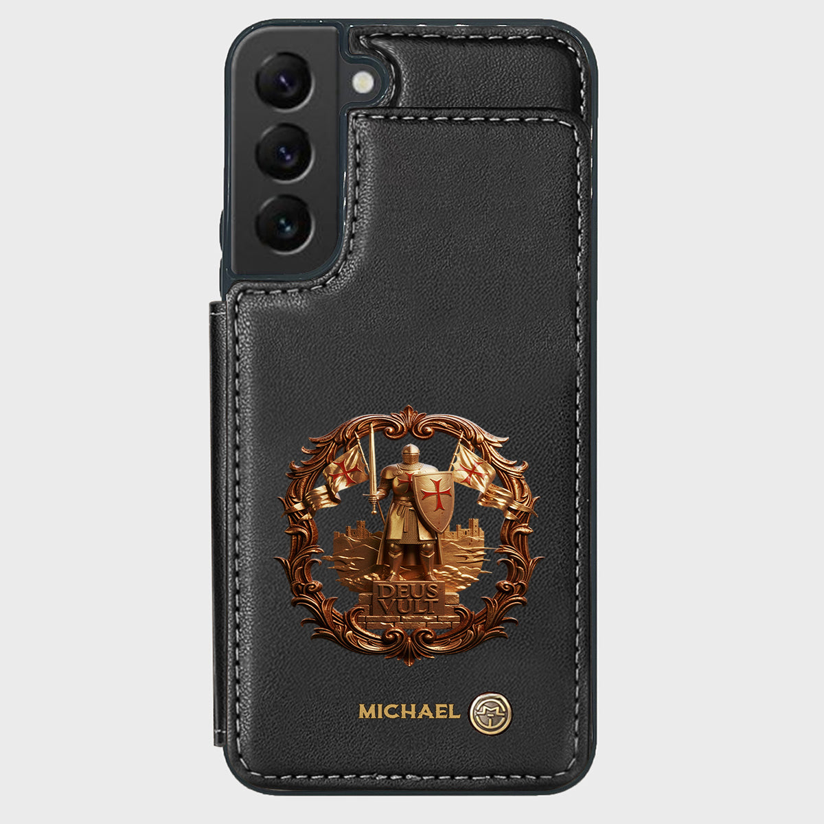 Deus vult - Personalized Christian Wallet Phone Case