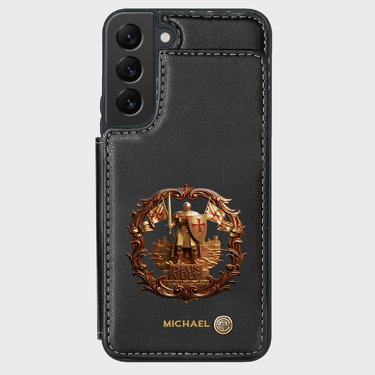 Deus vult - Personalized Christian Wallet Phone Case