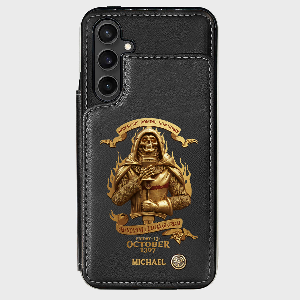 Non nobis Domine, non nobis, sed nomini tuo da gloriam - Personalized Christian Wallet Phone Case