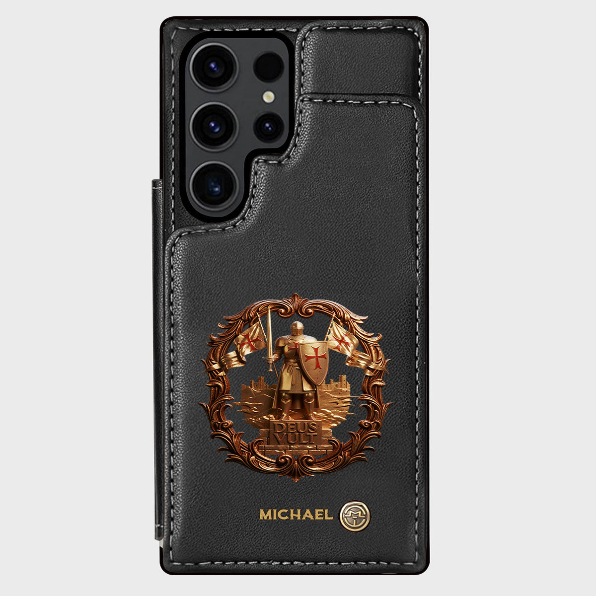 Deus vult - Personalized Christian Wallet Phone Case
