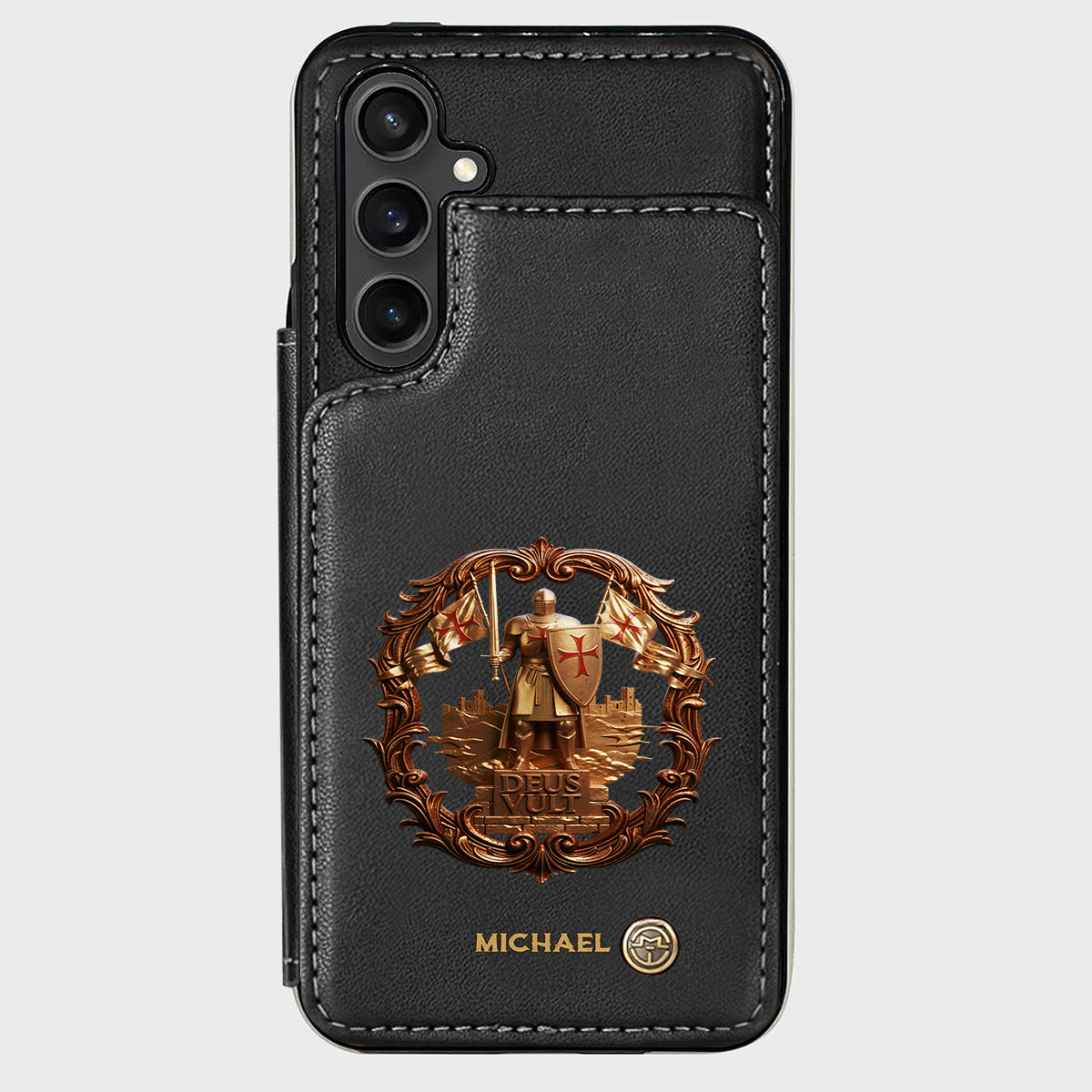 Deus vult - Personalized Christian Wallet Phone Case