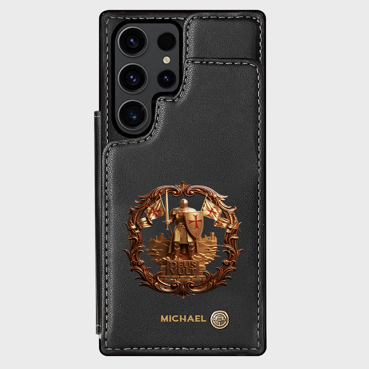 Deus vult - Personalized Christian Wallet Phone Case